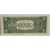 UNITED STATES OF AMERICA 1969 . ONE 1 DOLLAR BANKNOTE . ERROR . GUTTER FOLD 